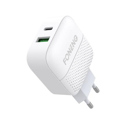 China FONENG Mobile Phone EU Dual USB QC and PD Quick Charging Charger Convenient Set for sale