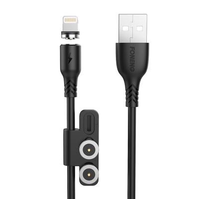 China Mobile Phone Types FONENG X62 2020 3 In 1 Magnet Cable Fast Charging Data Cable Usb Cable 2.4A Good Price for sale