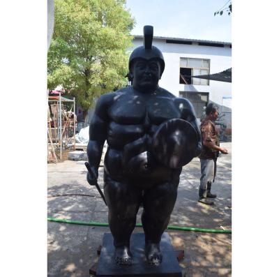 China Antique Metal Craft Statue Decor Garden Warrior Casting Bronze Sculpture for sale