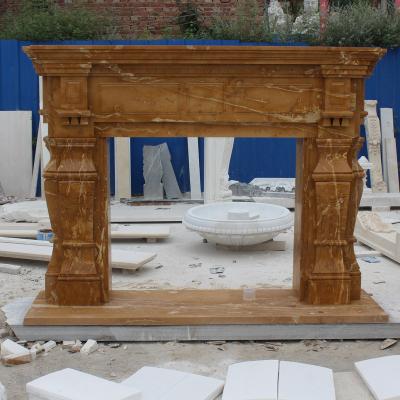 China Art Craft Natural Marble Fireplace high quality custom made antique for sale