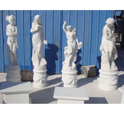 China Customized Life Size Garden Decoration Traditional Greek Art Sculpture Stone Marble Female Woman Statue for sale