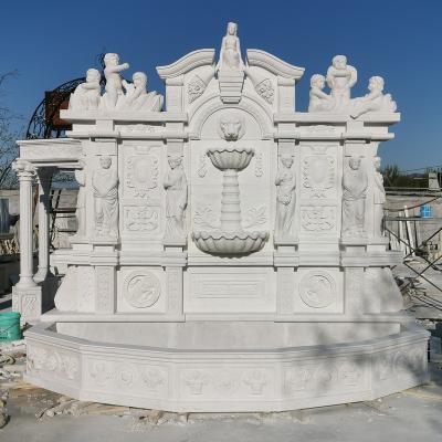 China Customized Traditional Home Decoration Marble Fountain Garden Decoration Home Wall Fountain for sale