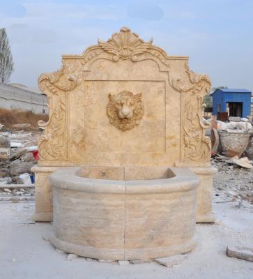 China Traditional Garden Fountain Marble Hand Carved Wall Fountain Customized Garden Marble Fountain For Sale for sale