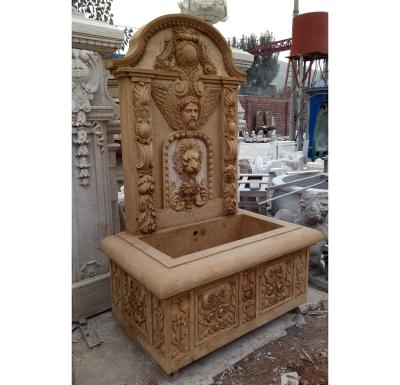 China Traditional Home Decoration Marble Wall Fountain Customized Garden Marble Fountain For Sale for sale