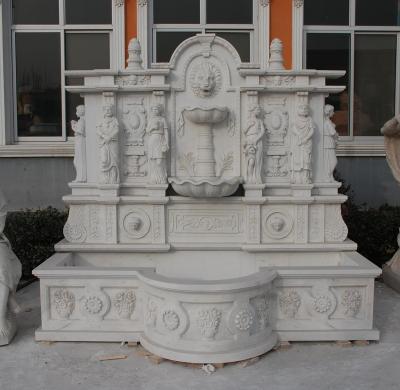 China Traditional Natural Marble Garden Fountain Hand Carved Customized Marble Wall Fountain For Sale for sale