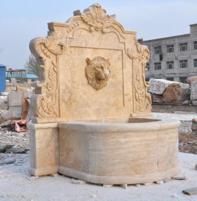 China Traditional Natural Marble Garden Fountain Hand Carved Wall Fountain Customized Garden Marble Fountain For Sale for sale