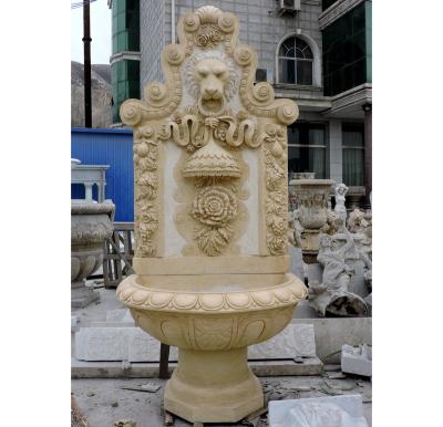 China Traditional Garden Fountain Hand Carved Wall Fountain Customized Marble Garden Fountain For Sale for sale