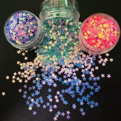 China 1kg Magic Star Sequins Glitter Polyester Ideal for Ramadan Graduation School Valentine's Day Diwali Father's Day Decorations for sale