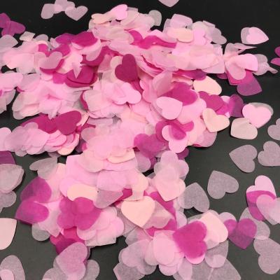 China Make Your Party Holiday Stand Out with Heart Tissue Paper Confetti in Customized Colors for sale