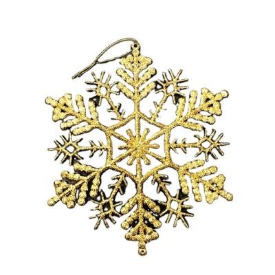 China 28CM 35CM Christmas Snowflakes Ornaments Shaped Glitter Hanging Decorations for Outdoor and Holiday Eco Friendly Decoration for sale