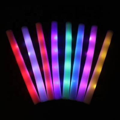 China Ecofriendly Personal Neon Barrels Party Custom Logo LED Foam Sticks Glow Sticks Flashing LED Sticks Party Supplies Barrels for sale