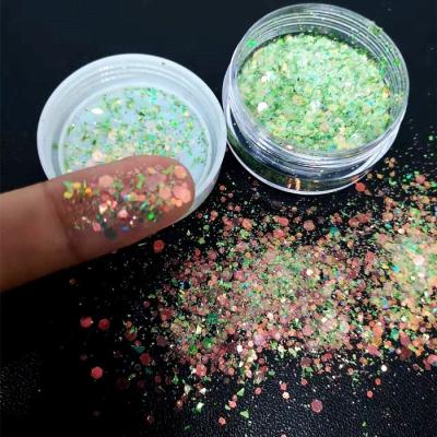 China Resin Mixed Body Glitter Glittering Bling Open Circle Shaped for Nail Art Craft on Ramadan Graduation Valentine's Day for sale