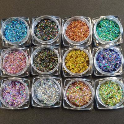 China OEM/ODM Printing 1kg Bag Package Holographic Stripe Glitter Powder for Distribution and Bulk Orders for sale