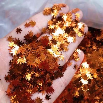 China Ready to Ship Customizable Glitter Leaf Christmas Decorations and Garland Diy OEM Function Slow Flashing for sale