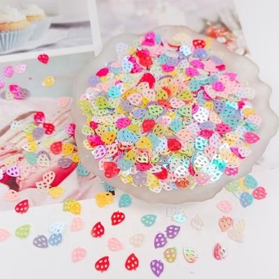 China Strawberry Shape Lipgloss in PVC Material with Glitter Sparkles and Customized Color in Strawberry Red Colors for sale