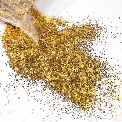 China Europe Regional Feature 1kg Bulk Metal Silver Gold Reflective Shape Glitter Powder for Cosmetic Decoration in 365 Colors for sale