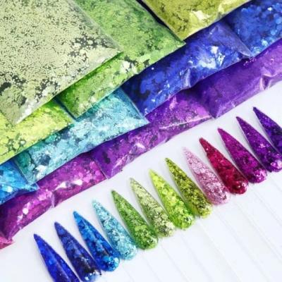 China 1 Kilogram /bags Mixes of Chunkie Glitters Polyester Mixed Glitter for Christmas Occasion Custom Chunky Glitter DIY for sale