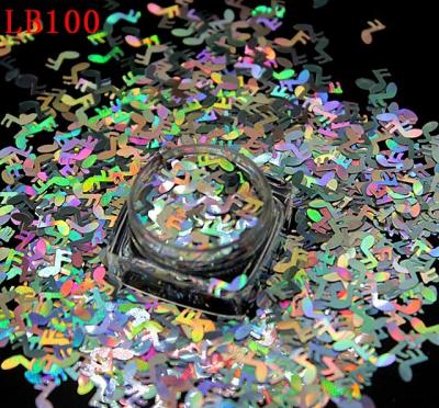 China Music Mark PET Holiday Glitter Shapes Glitter with Glitter Musical Notation Shapes Other Holiday Supplies for sale