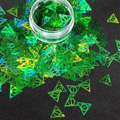 China Stock of PET-Friendly Harry and Potter Triangle Glitter in Eco-Friendly Material for sale