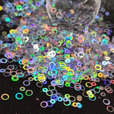 China Polyester Open Circle Holo Glitter The Ultimate Choice for OEM Needs for sale