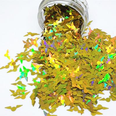 China 15mm Golden Snitch Glitter in Eagle Shape Polyester Harry Potter Glitter with Performance for sale