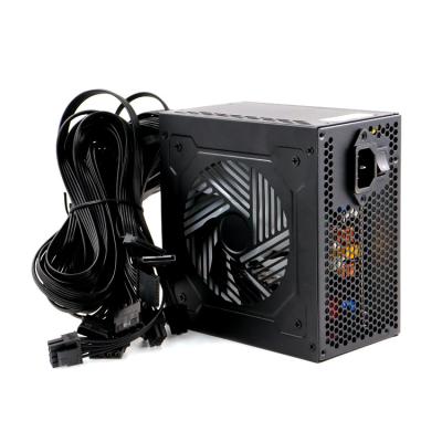 China PSU 12CM Server 550W 600W 650W Mute RGB Fan 550W 80plus ATX Power Supply Apartment Cables For Game Case for sale