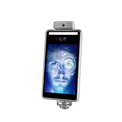 China Temperature measurement 8 inch face recognition camera with temperature detection, attendance and access control for sale