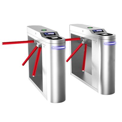 China 304 Stainless Steel Ticket System 304 Stainless Steel Qr Code Tripod Turnstile for sale