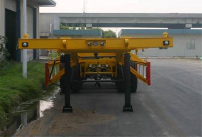 China Steel 2 Axles Tank Container Trailer Chassis / 20 Foot Container Chassis for sale