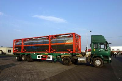 China ISO Stainless Steel 40ft Liquid Tank Shipping Container / Lpg Storage Tanks for sale