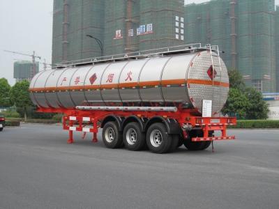 China Liquid Tank Truck Semi-Trailer For Transport Diesel 3 Axles 38000L for sale