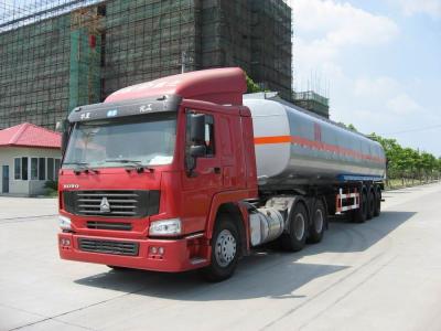 China 3 Axles Chemical Liquid Tank Truck Container Semi-trailer 39000L for sale