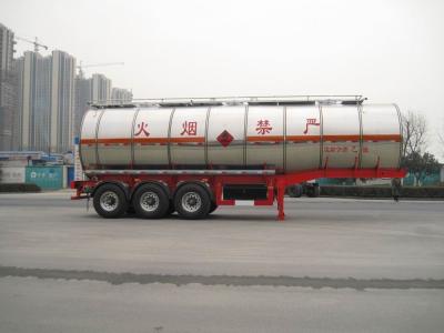 China Aether Gas Diesel Liquid Tank Truck with 3 BPW Axles , 42500L SUS for sale