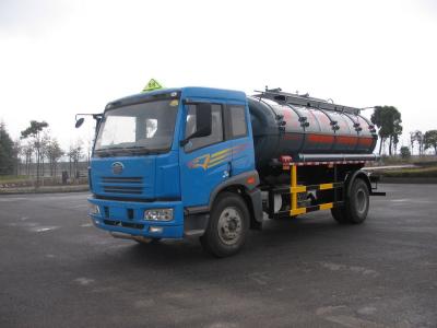 China 136kw 12000L 4x2 Liquid Tank Truck Storage Isoprene Steel / Aluminum for sale