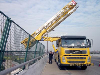 China 8x4 22m Latice onder het Materiaal VOLVO van de Bruginspectie met het Systeem van de Luchtopschorting Te koop