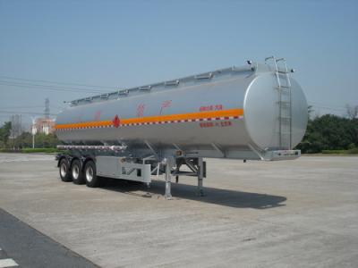 China 46000L Aluminum Alloy 3 Axles Diesel Oil Tank Trailer , Light Gasoline Trailer for sale