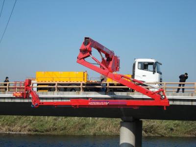 China 6x4 emmertype het Materiaal van de Bruginspectie 16M DongFeng, die Platform vouwt Te koop