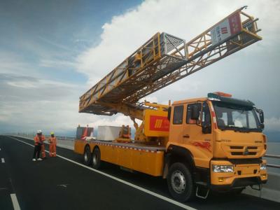 China 22 M Under Bridge Inspection Platform In Yellow Color , Under Bridge Work Platform for sale