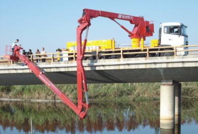 China 6x4 16M Dongfeng Bucket Bridge Inspection Equipment For Bridge Detection , DFL1250A9 for sale