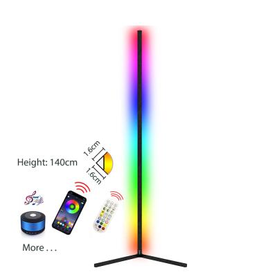 China BOKUN Modern Decor 140cm Dropship Led RGB Tripod Corner Floor Lamp For Living Room for sale