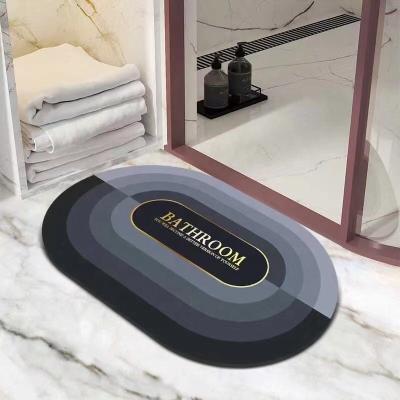 China Sustainable Door Mat Bathroom Floor Mat Absorbent Bathroom for sale