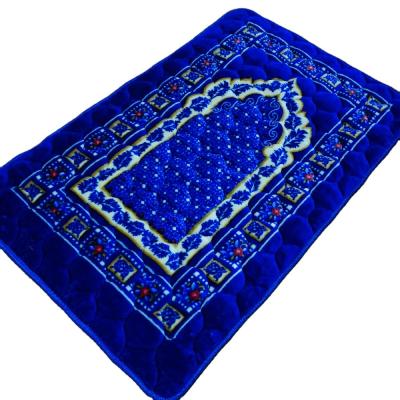 China Custom Islamic Thick Soft Mosque Prayer Mat With Foam for sale