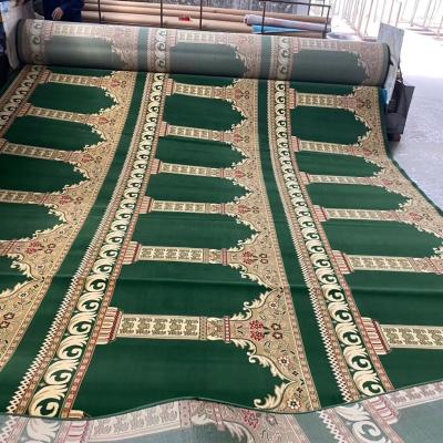 China Stain Resistant 2021 Wholesale Muslim Prayer Mosque Room Rolled Wall To Wall Mosque Carpet for sale