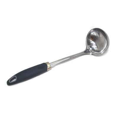 China Sustainable Kitchen Tools Kitchenware Cookware Cookware Kitchen Accessories Stainless Steel Soup Ladle for sale