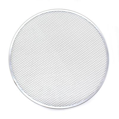 China 16inch Disposable Nonstick Aluminum Baking Screen /Pizza Pan Rack Mesh Pizza Screen /pizza Baking Screen for sale