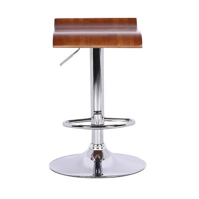 China Commercial Minimalist Adjustable 360 ​​Degree Tractor Wooden Seat Rotation Antique Bar Stool for sale