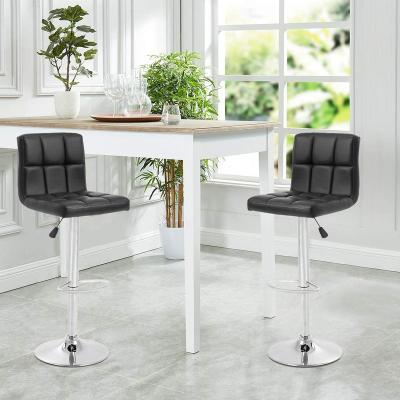 China Modern High Hotel Luxury Adjustable White Minimalist Stainless Steel Bar Chair for sale