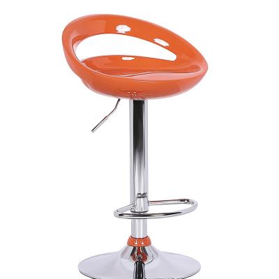 China Clear Acrylic Bar Stools Swivel Height Adjustable Bar Counter Stools 360 Degree Rotation for sale