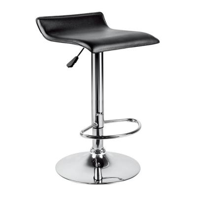 China Modern Plastic PVC Backless Adjustable Height Simple Design Bar Stool Counter Chair for sale