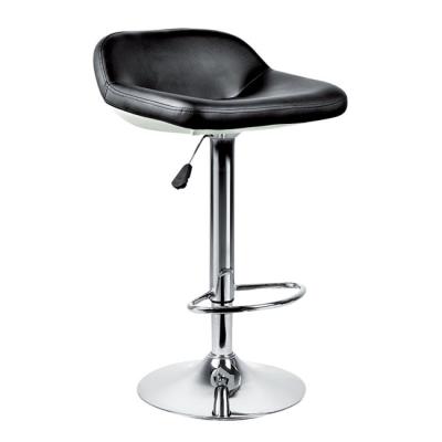 China Contemporary art and simple design black and white swivel bar stool with footrest for sale